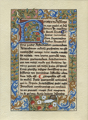 folio du manuscrit de Jean de Torquemada Enluminure Gothique
